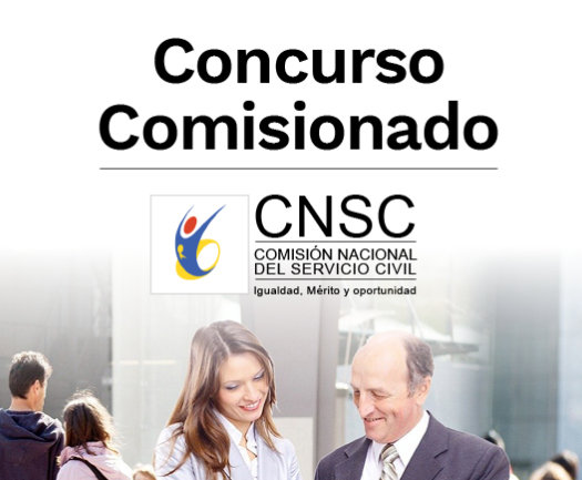 Imagen con el texto Concurso Comisionado Comisión Nacional del Servicio Civil