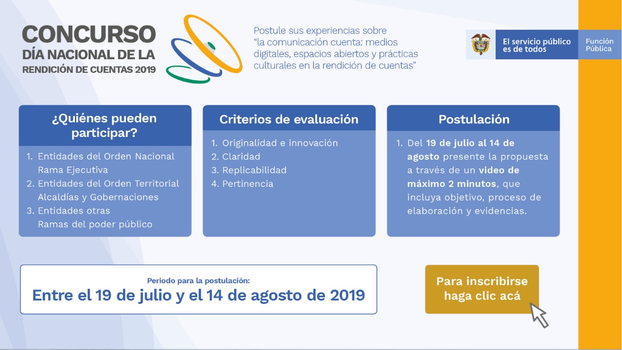 Concurso. Día Nacional de la Rendición de Cuentas.