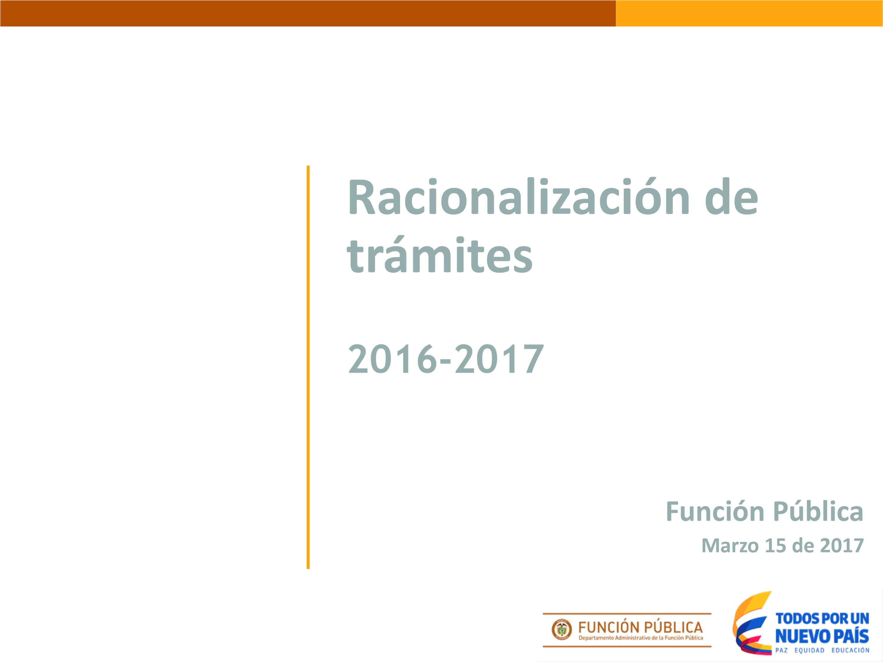 Racionalización de trámites