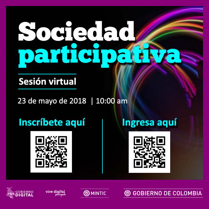 Sesión Virtual - Gobierno Digital - Sociedad Participativa