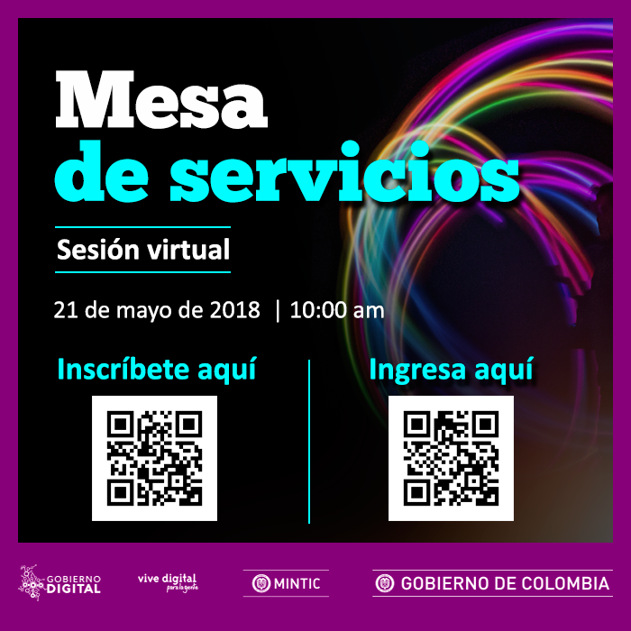 Sesión Virtual - Gobierno Digital - Mesa de Servicios