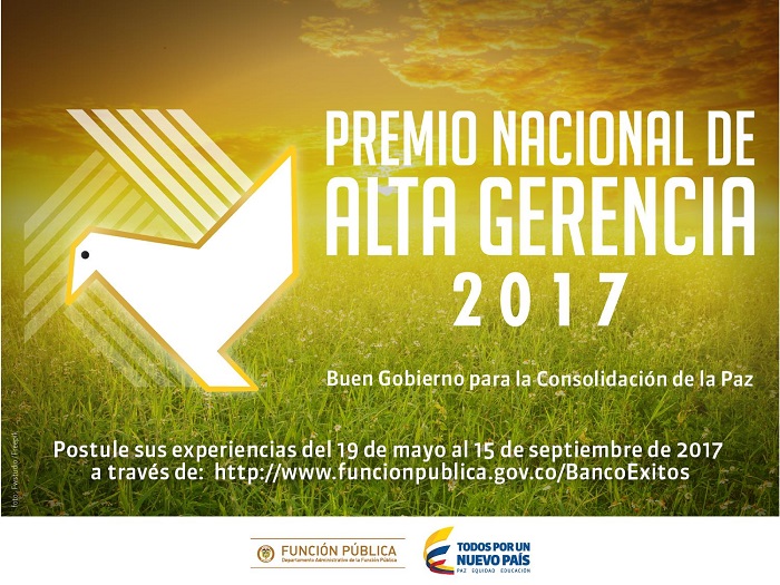Función Pública abre convocatoria al Premio Nacional de Alta Gerencia versión 2017 